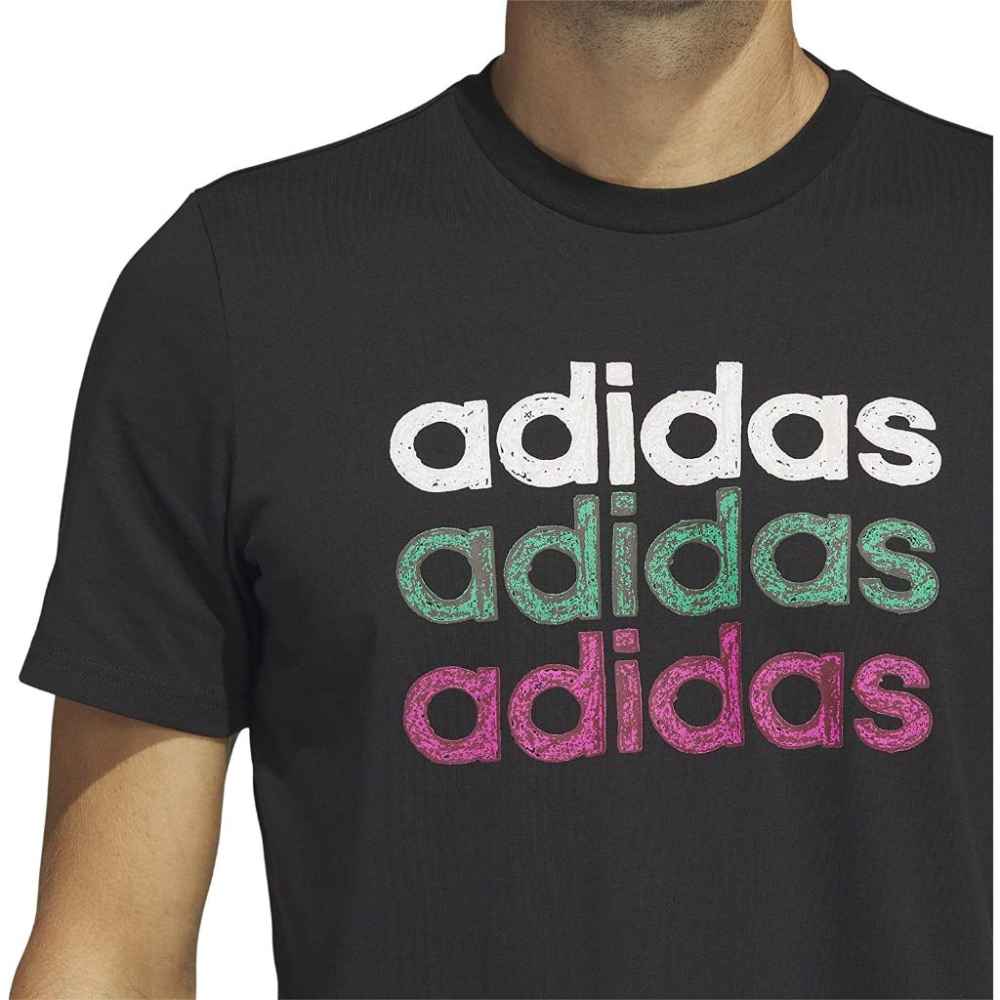 Adidas M MULT G T 男 短袖 上衣 圓領 T-shirt 黑 HS2523 卡其 HS2525-細節圖4
