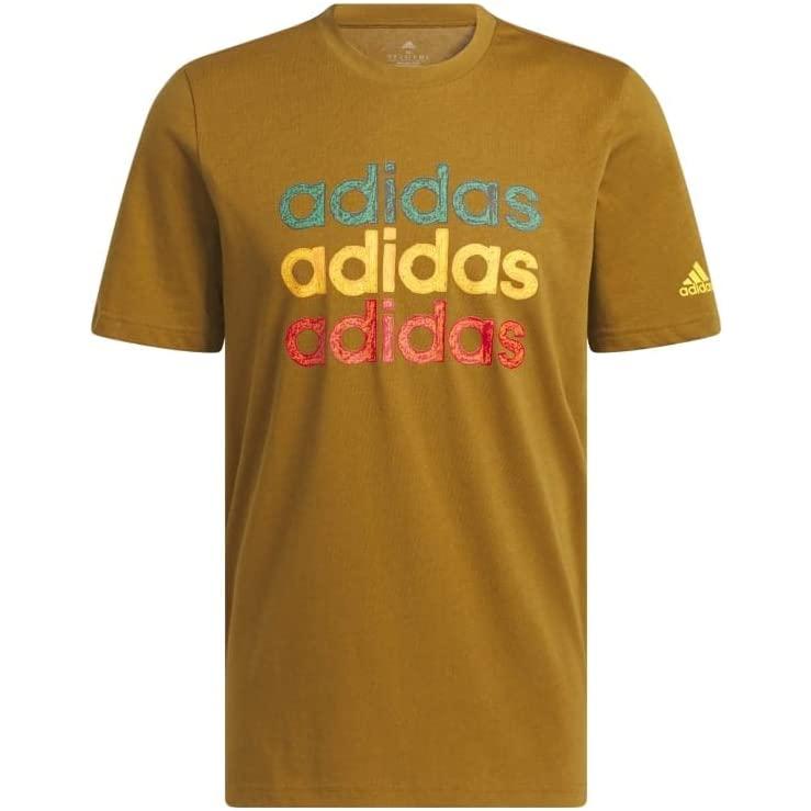 Adidas M MULT G T 男 短袖 上衣 圓領 T-shirt 黑 HS2523 卡其 HS2525-細節圖7