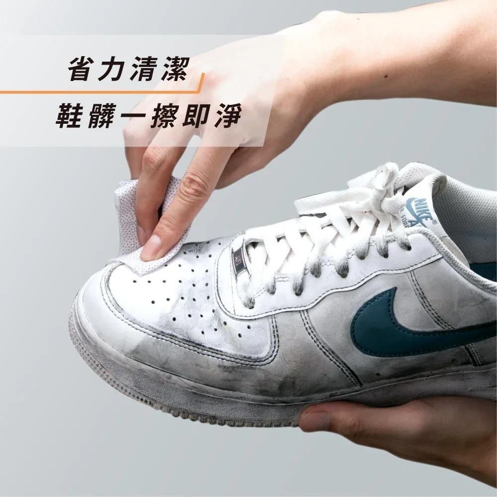 現貨秒出🥳 防禦工事 洗鞋 清潔 清潔巾 鞋子免水洗清潔濕巾 ｜ 25片獨立包裝-細節圖3
