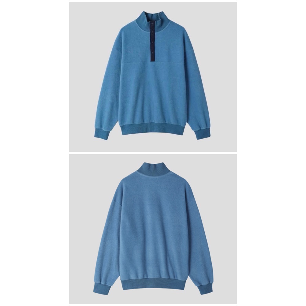 【SupeRich】韓貨代購連線🇰🇷質感立領半開襟開釦上衣-細節圖10