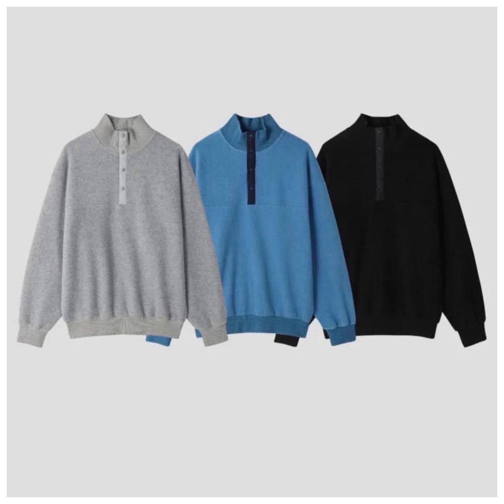 【SupeRich】韓貨代購連線🇰🇷質感立領半開襟開釦上衣-規格圖11