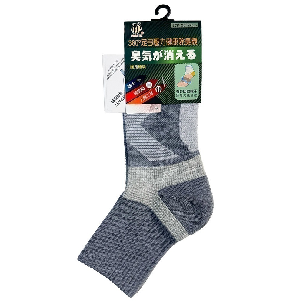 【限時購】(三雙優惠 單雙只要$99) 足弓機能除臭襪 (一件無接單，請以3的倍數下單)-規格圖11