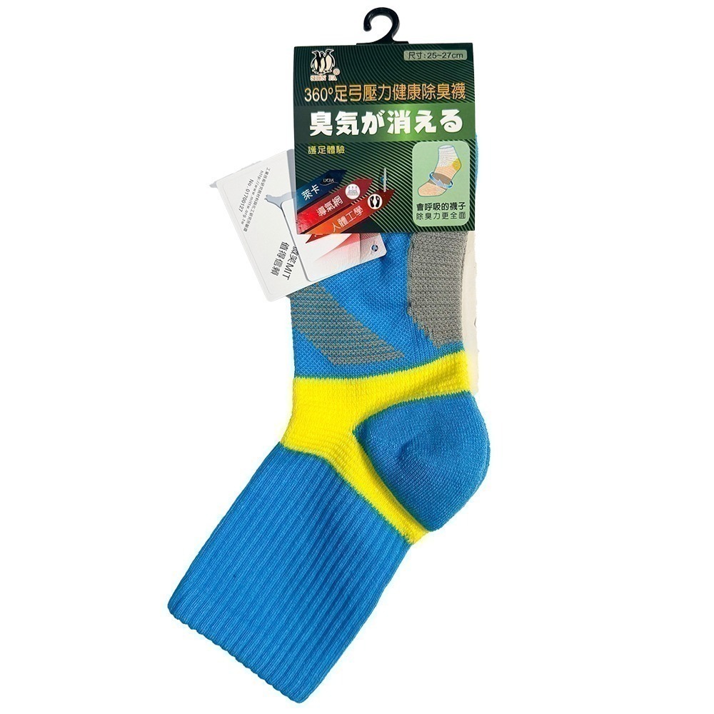 【限時購】(三雙優惠 單雙只要$99) 足弓機能除臭襪 (一件無接單，請以3的倍數下單)-規格圖11
