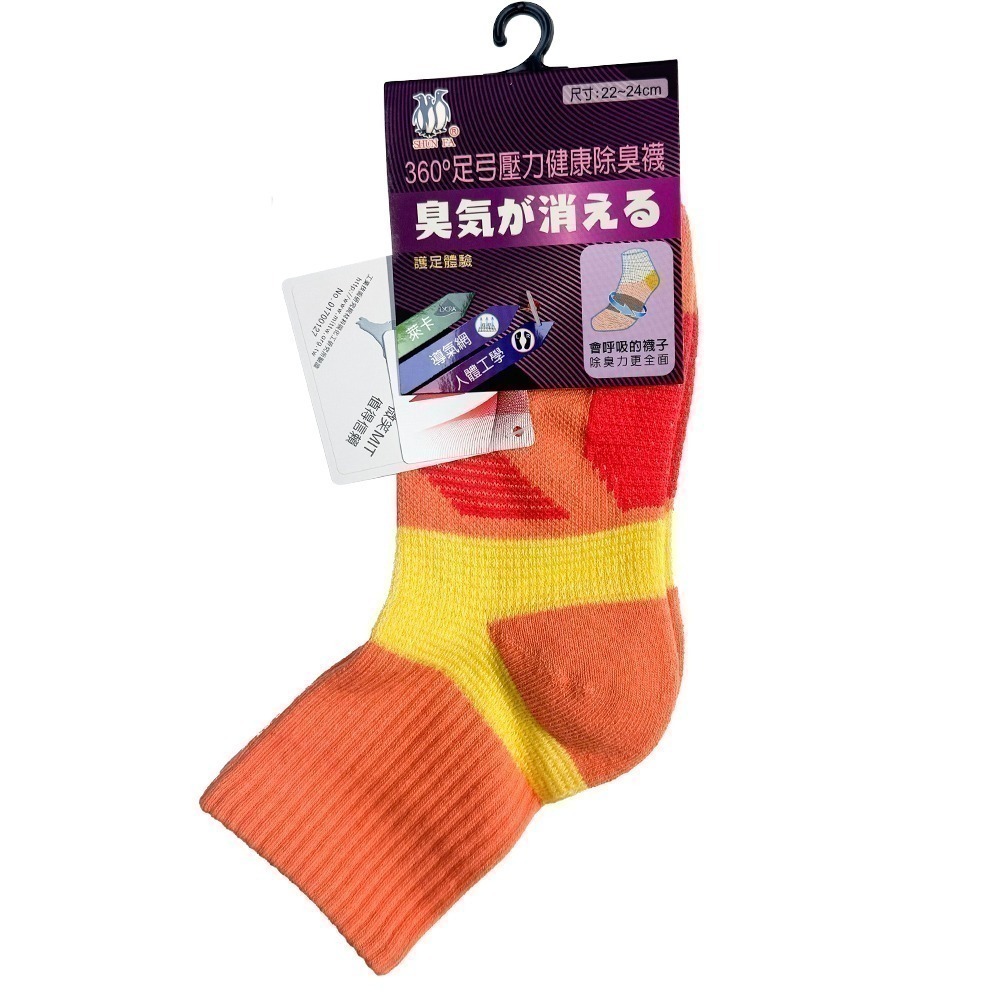 【限時購】(三雙優惠 單雙只要$99) 足弓機能除臭襪 (一件無接單，請以3的倍數下單)-規格圖11