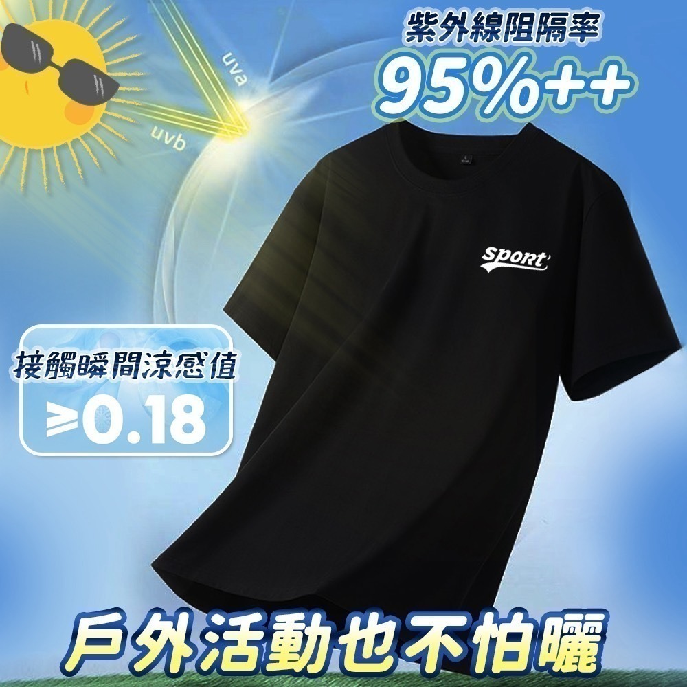 【限時購】超透氣涼夏排汗T 涼感衣 涼感T恤 涼感上衣 運動衣 排汗衣 Q-max值0.18 貼貼身-細節圖4