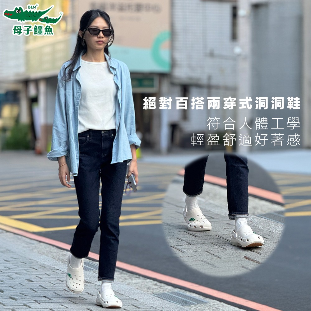 【7-ELEVEN 門市團購】 絕對百搭兩穿式洞洞鞋 (BGM 5353) 男女款 母子鱷魚-細節圖6