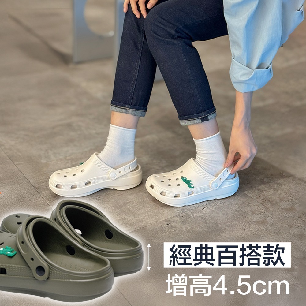 【7-ELEVEN 門市團購】 絕對百搭兩穿式洞洞鞋 (BGM 5353) 男女款 母子鱷魚-細節圖4