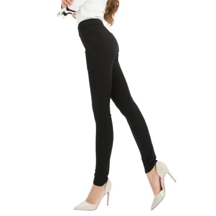 【7-ELEVEN門市團購】黑色珍瘦褲 超大彈力 富貴綿9分褲 夏天版 透氣舒適 S-5XL 綵設-規格圖9