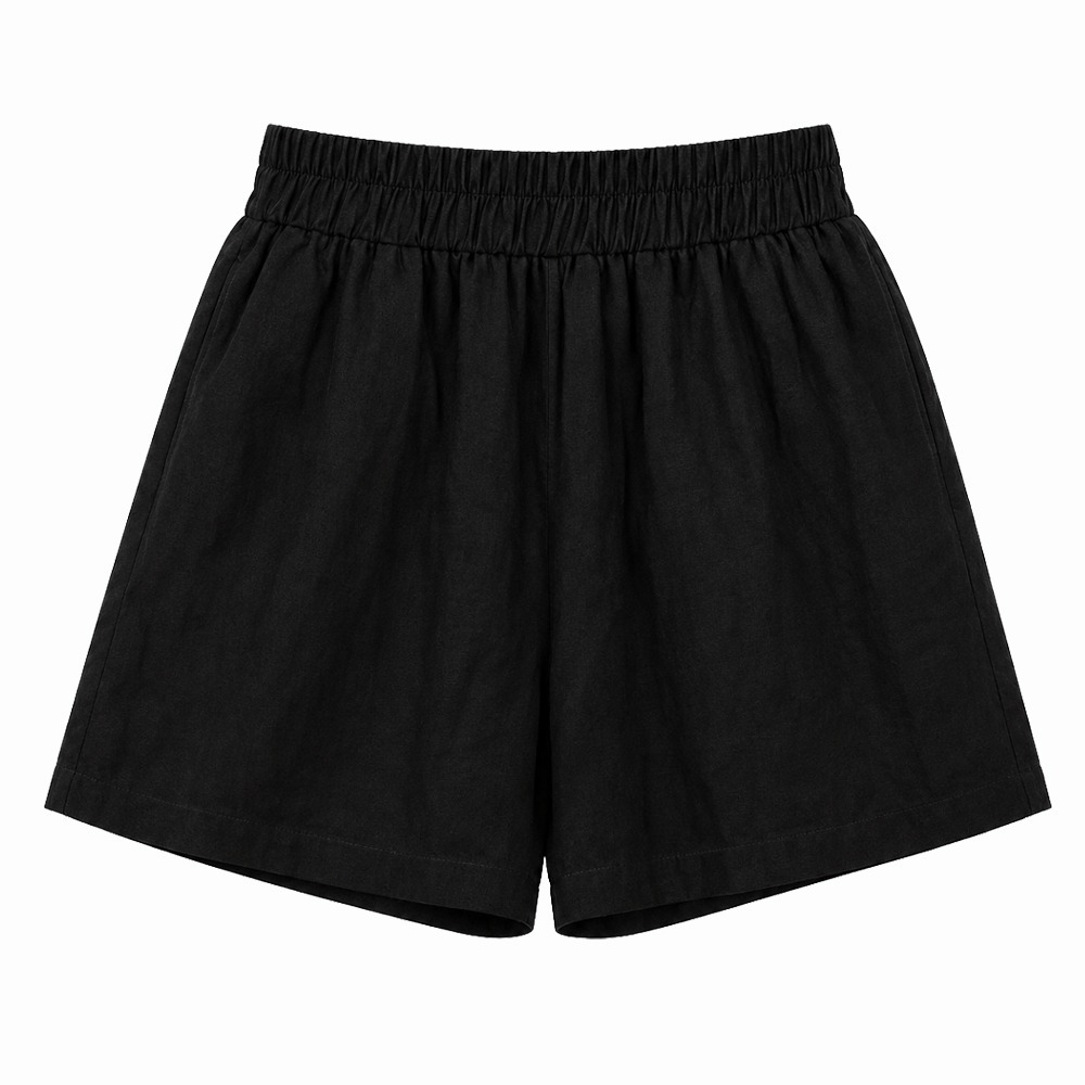 涼感空調褲 棉麻短褲 女生短褲 A字短褲 短褲 居家短褲 夏季短褲 涼感褲-規格圖9