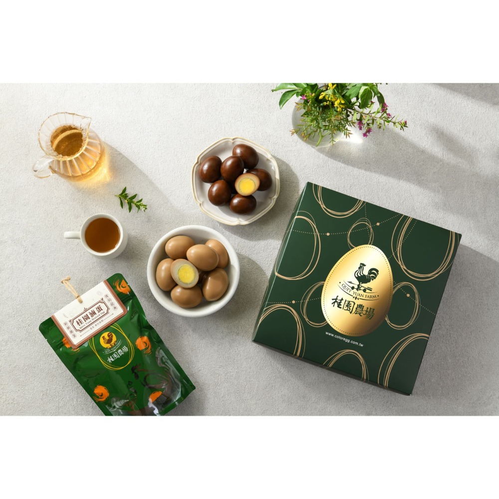 【桂園農場】桂園鐵蛋滷蛋禮盒(4袋裝)-細節圖2