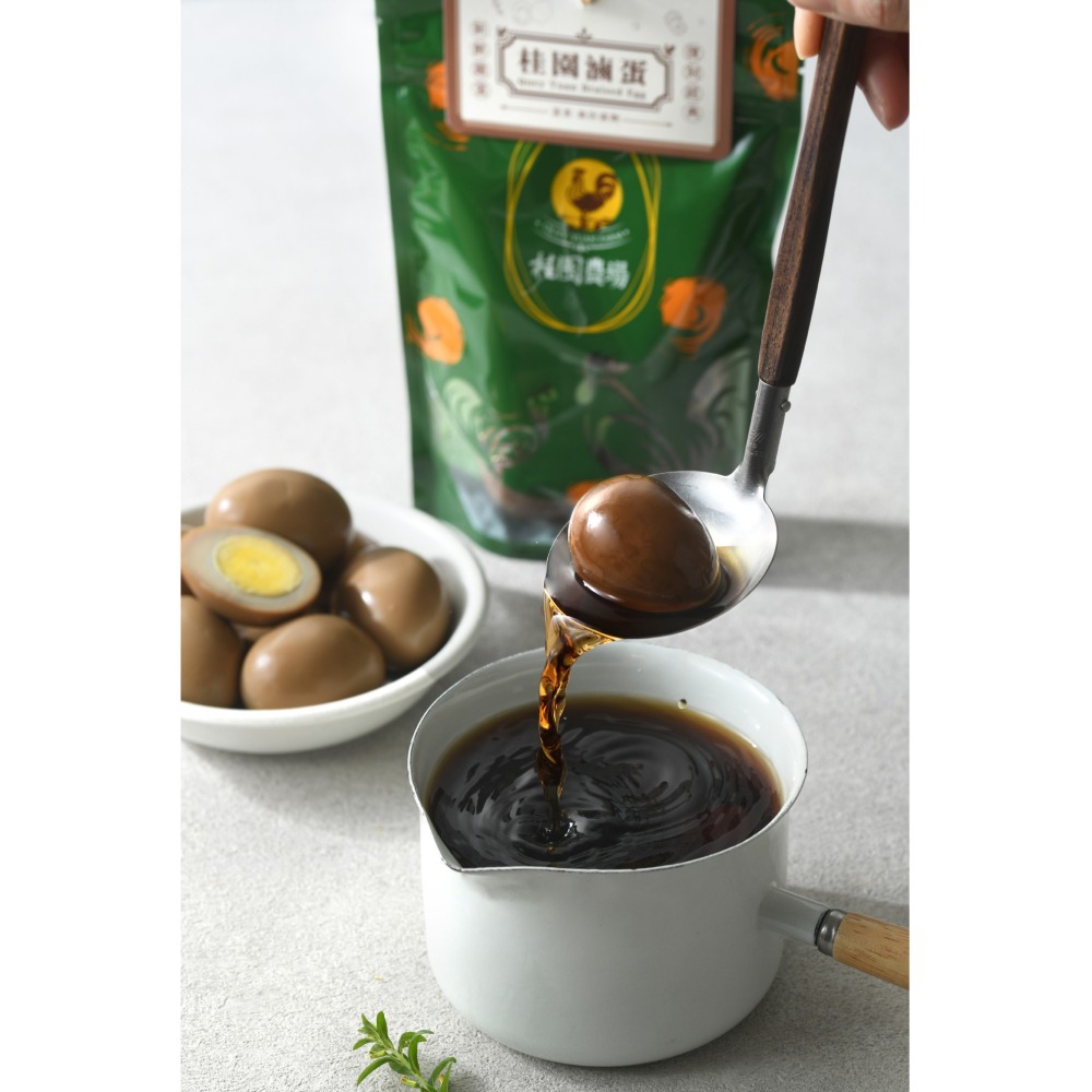 【桂園農場】桂園滷蛋(4顆裝)-蛋黃多汁不噎喉，少數有鑑驗報告的滷蛋-細節圖3