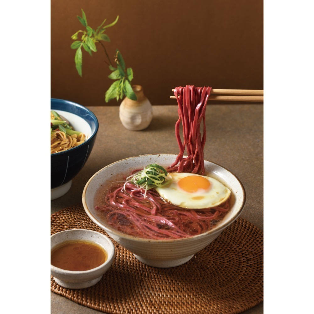 【桂園農場】桂園彩色雞蛋麵（單盒附醬包）-細節圖5