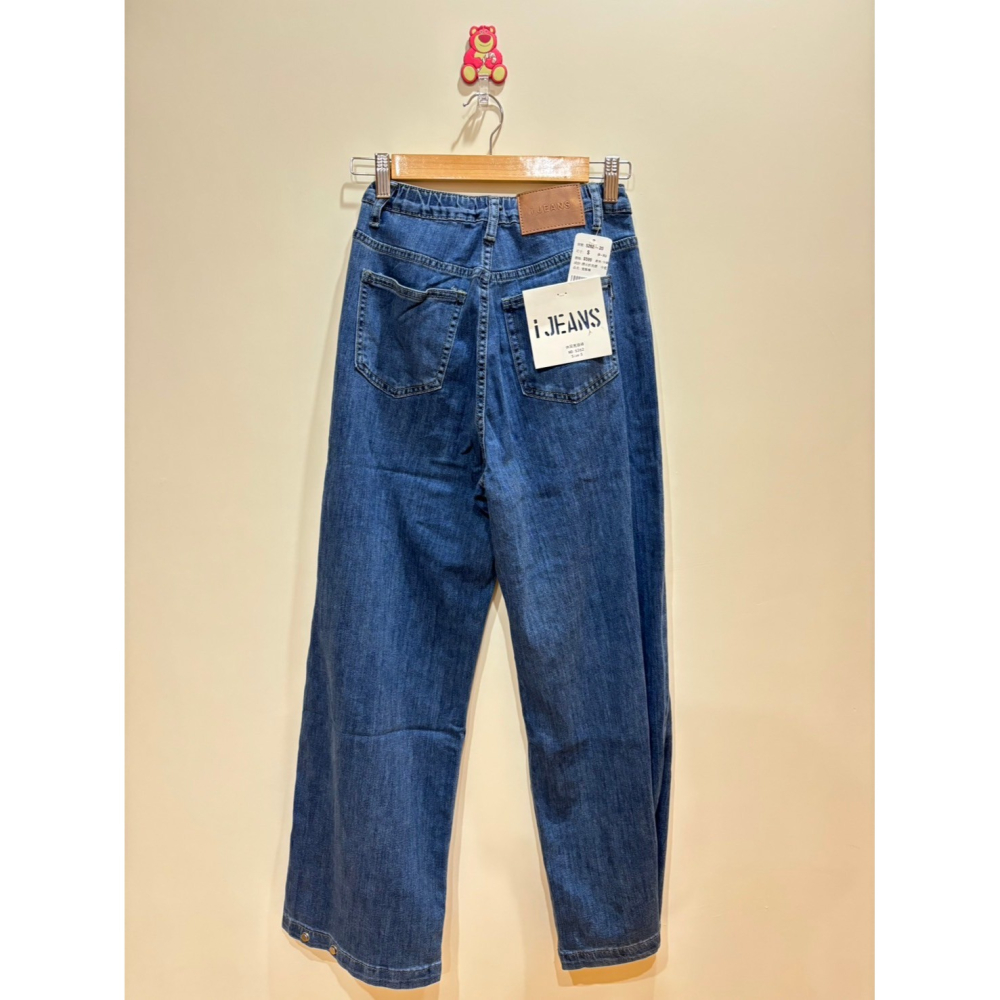 (直播熱銷款)兩穿牛仔寬褲-細節圖3