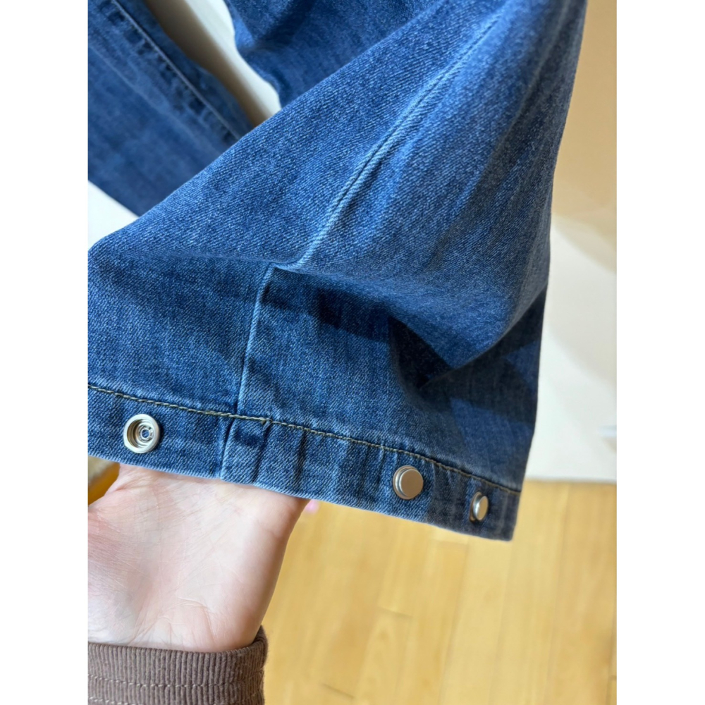 (直播熱銷款)兩穿牛仔寬褲-細節圖4