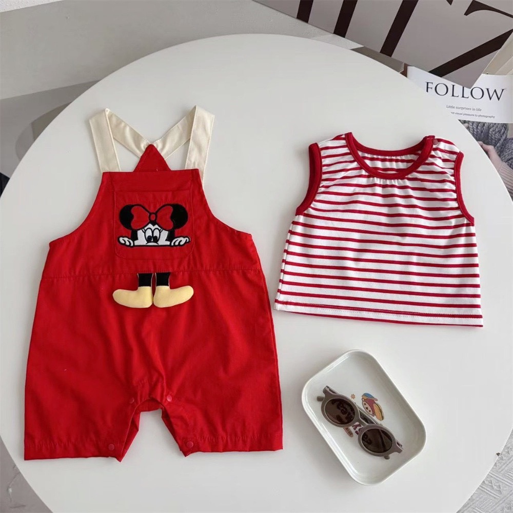 NB原創-米妮背帶褲套裝-細節圖4