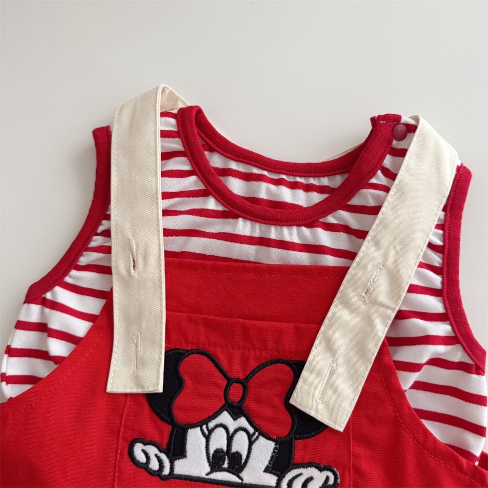 NB原創-米妮背帶褲套裝-細節圖7