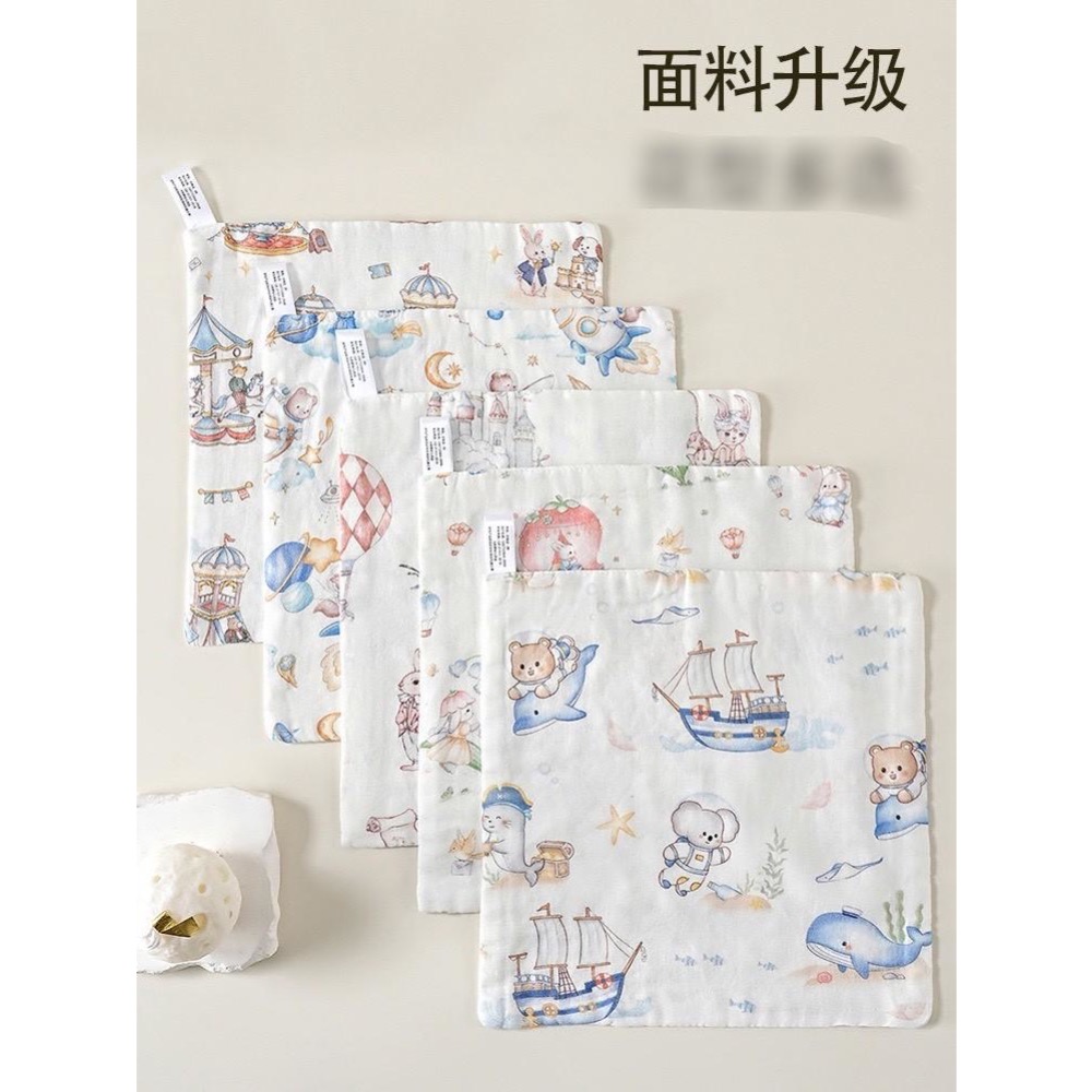 抗菌天竹棉紗  幼兒園手帕巾-細節圖2