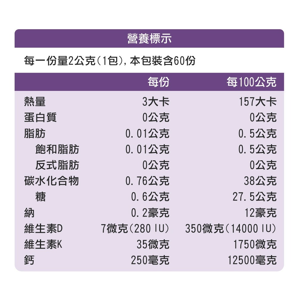 【德風】德偉康檸檬酸鈣粉(60包/盒) (鈣+維生素D3+K2)-細節圖10