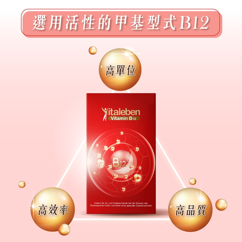 【德風】德偉康B12膠囊(60顆/盒) (德國維他命B12+B6+葉酸+生物素/維生素B12)-細節圖3