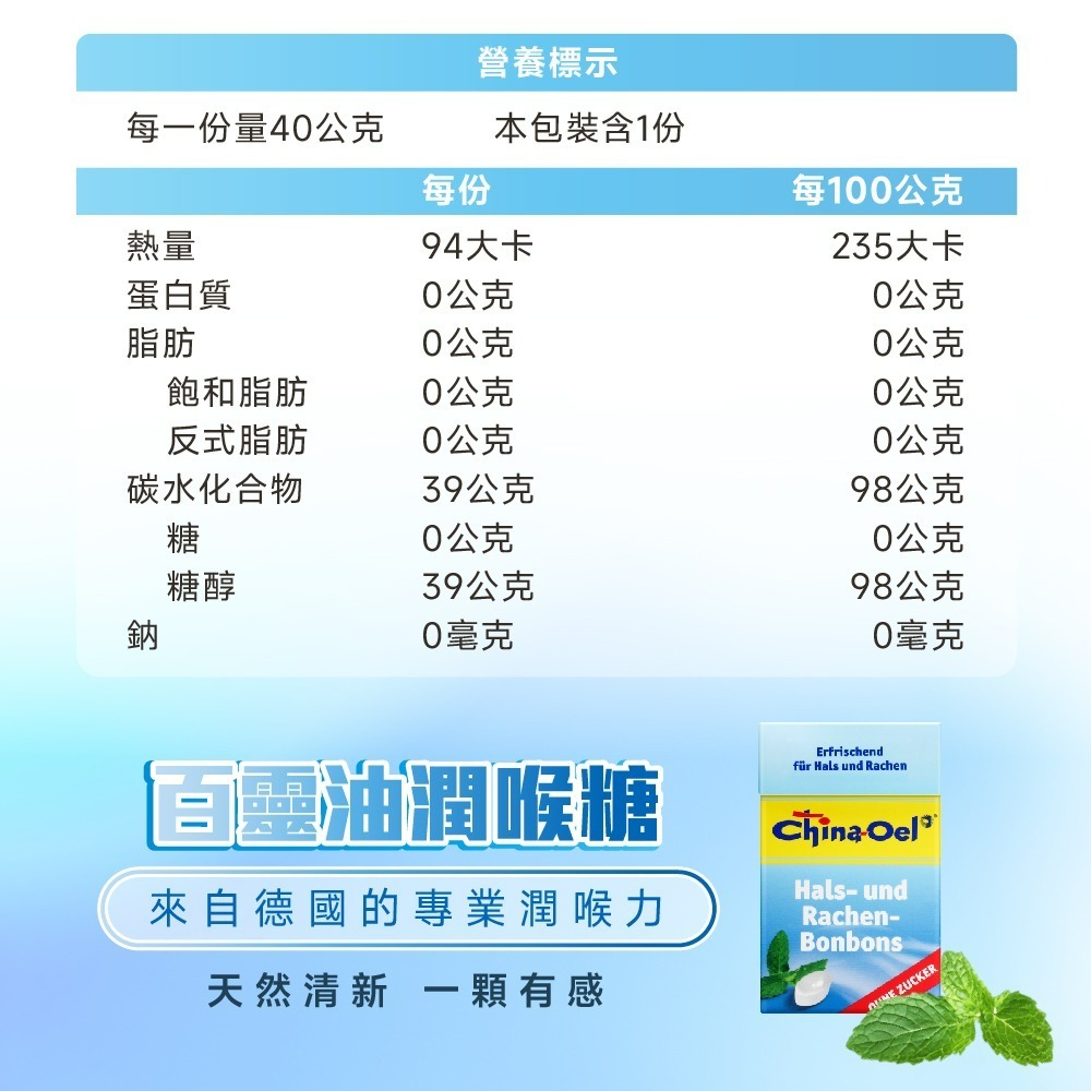【德風】百靈油潤喉糖(無糖)-細節圖7
