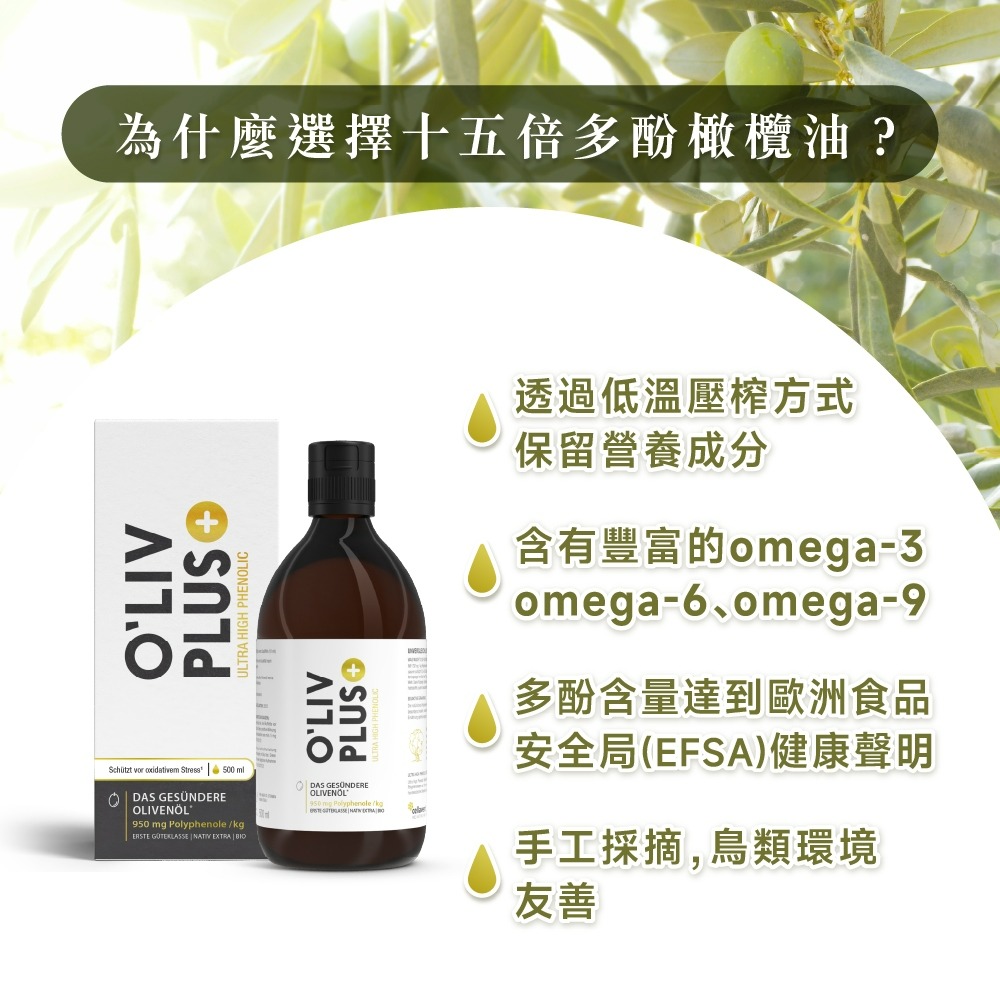 【德風】舒蘭特十五倍多酚橄欖油500ml /瓶-細節圖3