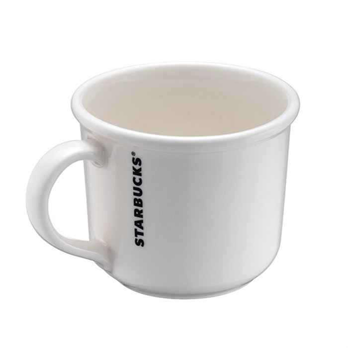 星巴克白色浮雕女神馬克杯-細節圖2