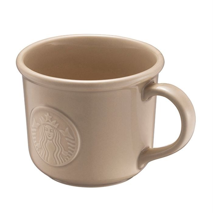 星巴克米色浮雕女神馬克杯-細節圖3