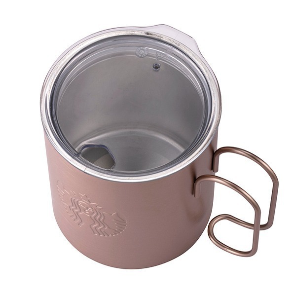 星巴克香檳金女神不鏽鋼把手杯-細節圖2