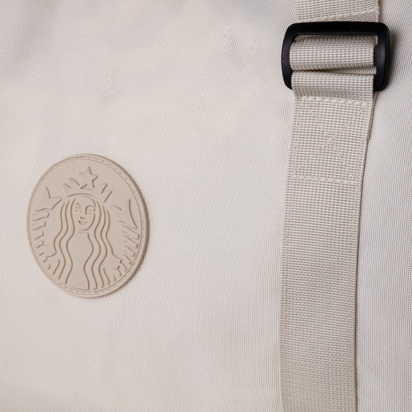 星巴克休閒背提兩用袋-杏仁白色-細節圖3