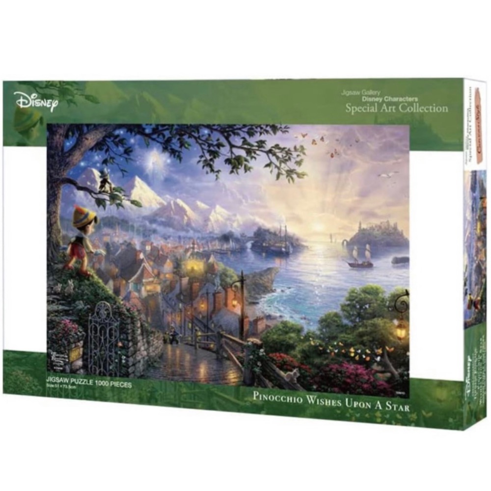現貨 日本 Tenyo 拼圖 1000片 正版 木偶奇遇記 皮諾丘 向星星許願-細節圖2