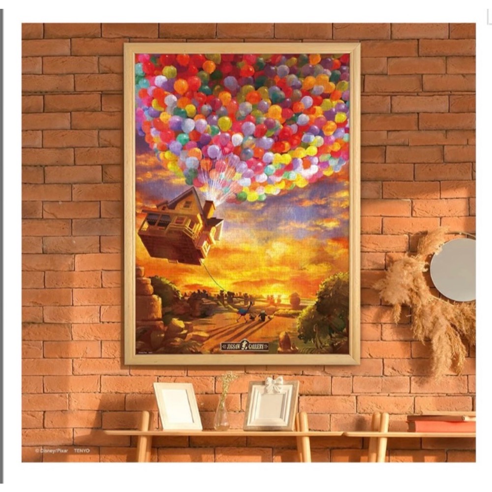 現貨 正版 日本 Tenyo 1000片 拼圖 正版 Disney 迪士尼 天外奇蹟 前往約定之地 卡爾爺爺的飛行屋-細節圖2