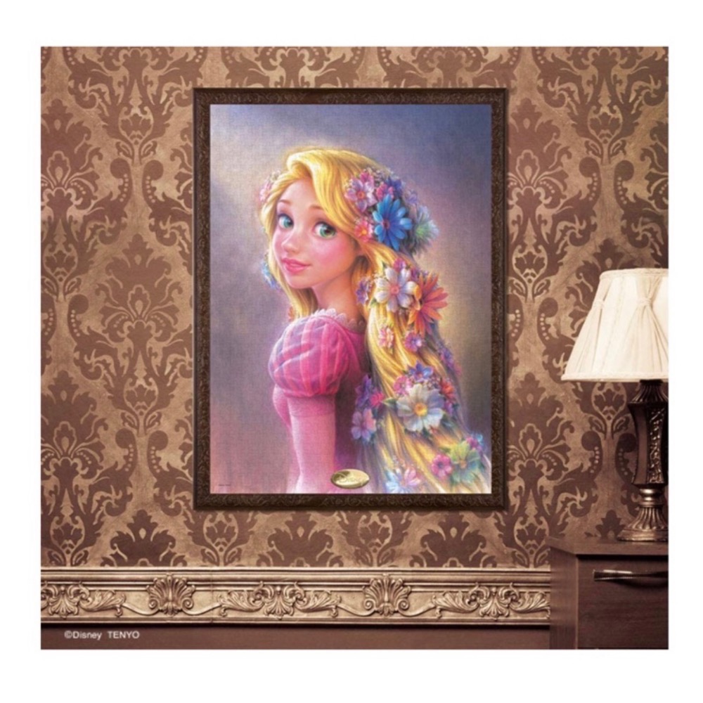 現貨 日本 Tenyo 拼圖 1000片 正版 迪士尼 魔髮奇緣 長髮公主 樂佩 Disney閃耀的光芒 1000片-細節圖2