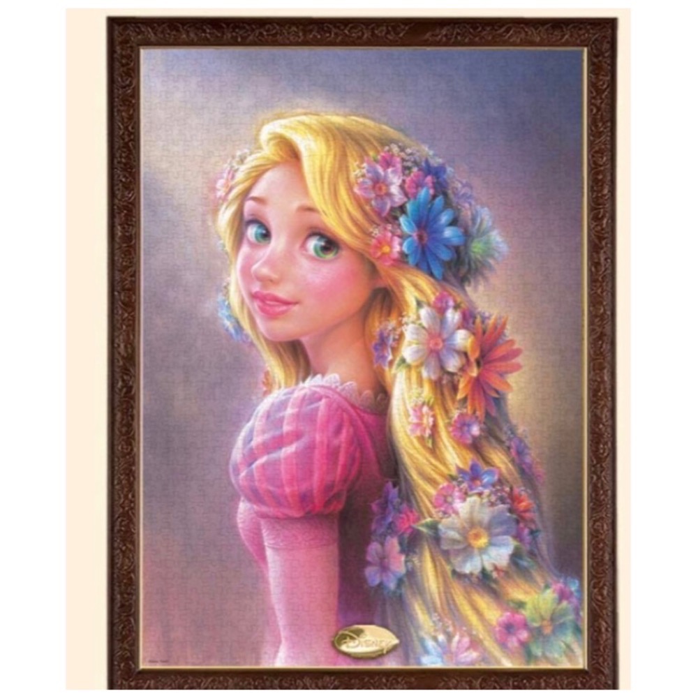 現貨 日本 Tenyo 拼圖 1000片 正版 迪士尼 魔髮奇緣 長髮公主 樂佩 Disney閃耀的光芒 1000片-細節圖4