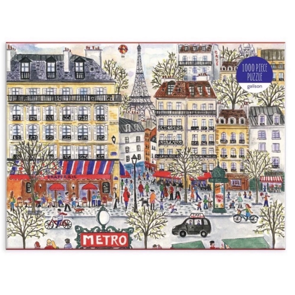 現貨 美國拼圖 Galison 1000片  巴黎 Michael Storrings Paris正版-細節圖2