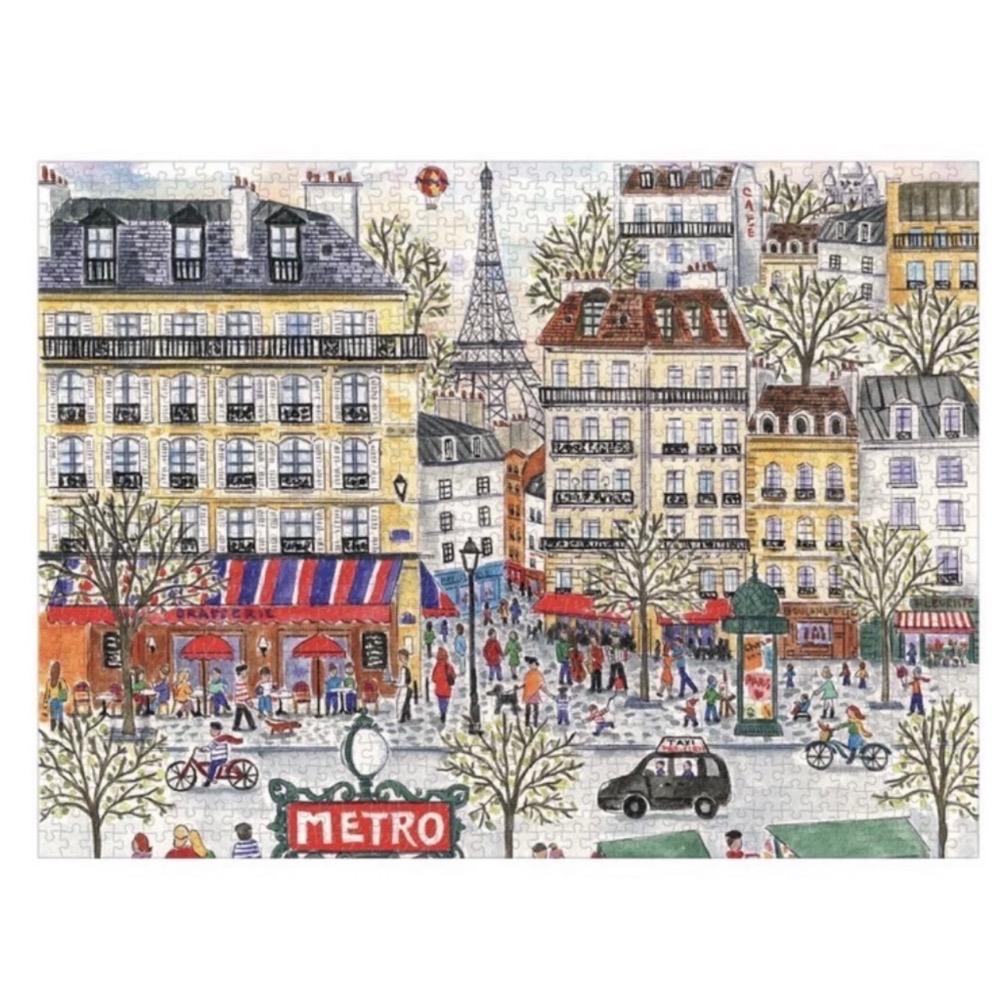 現貨 美國拼圖 Galison 1000片  巴黎 Michael Storrings Paris正版-細節圖3