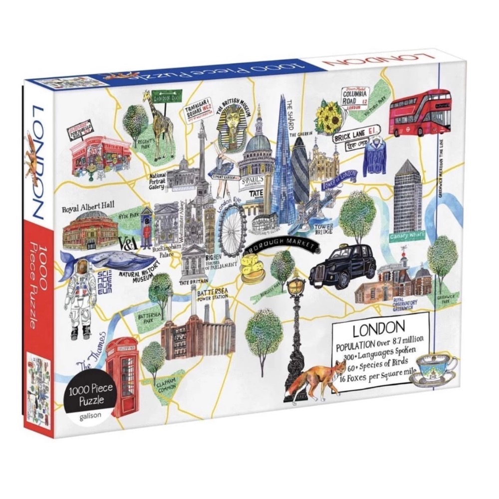 現貨 美國拼圖 Galison 1000片 倫敦地圖  London Map 正版