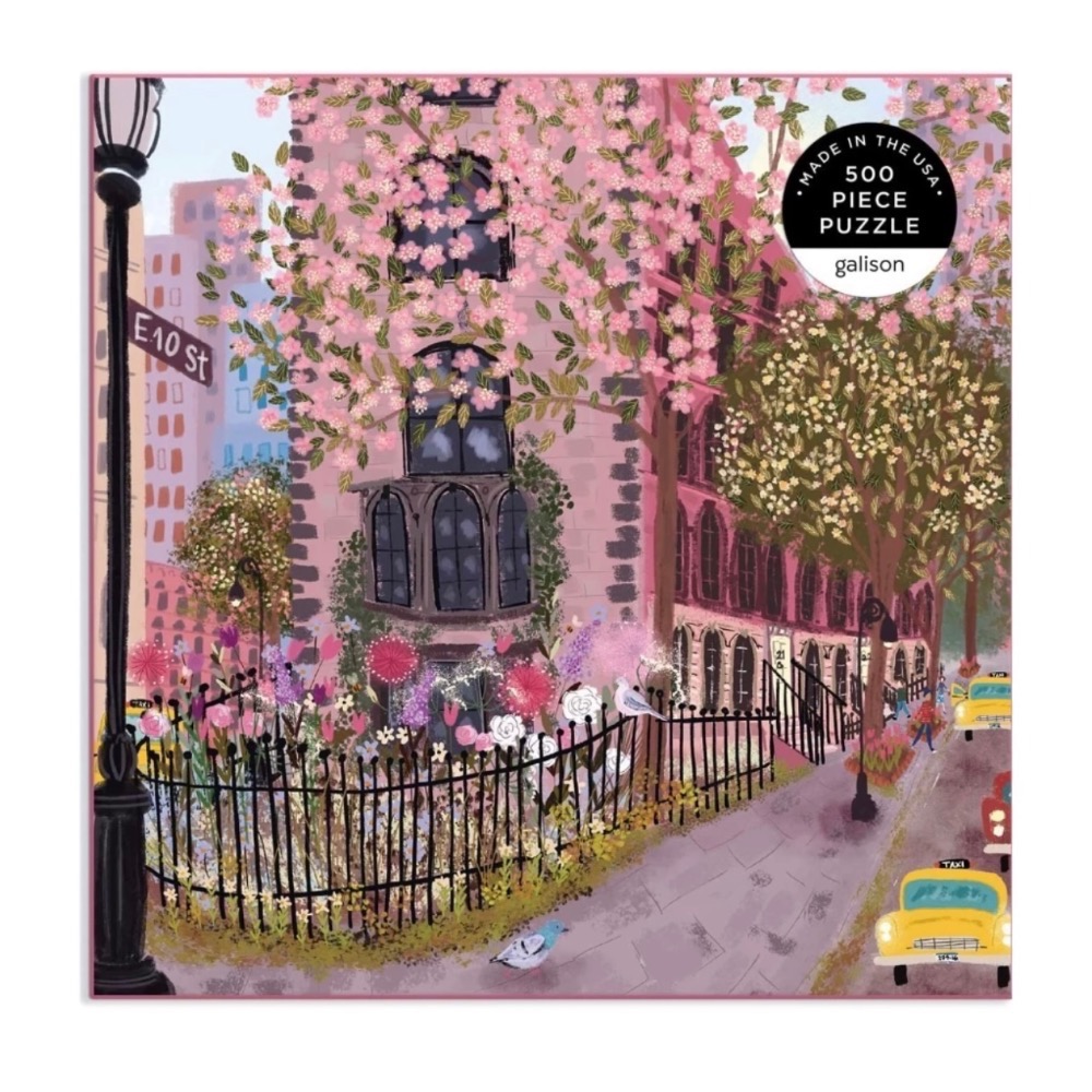 現貨 美國拼圖 Galison  500片 Blooming Streets 盛開的街道 正版-細節圖3