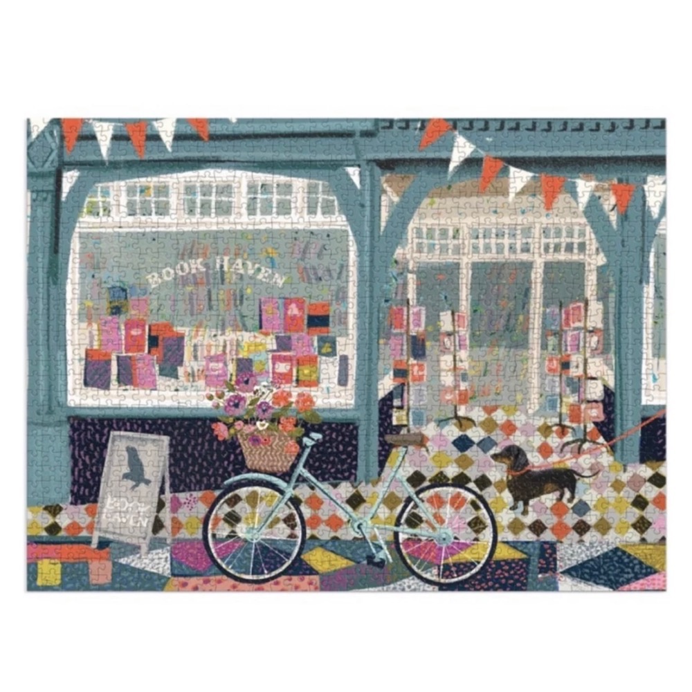 現貨 美國拼圖 Galison 1000片  Book Haven 書店 正版-細節圖3