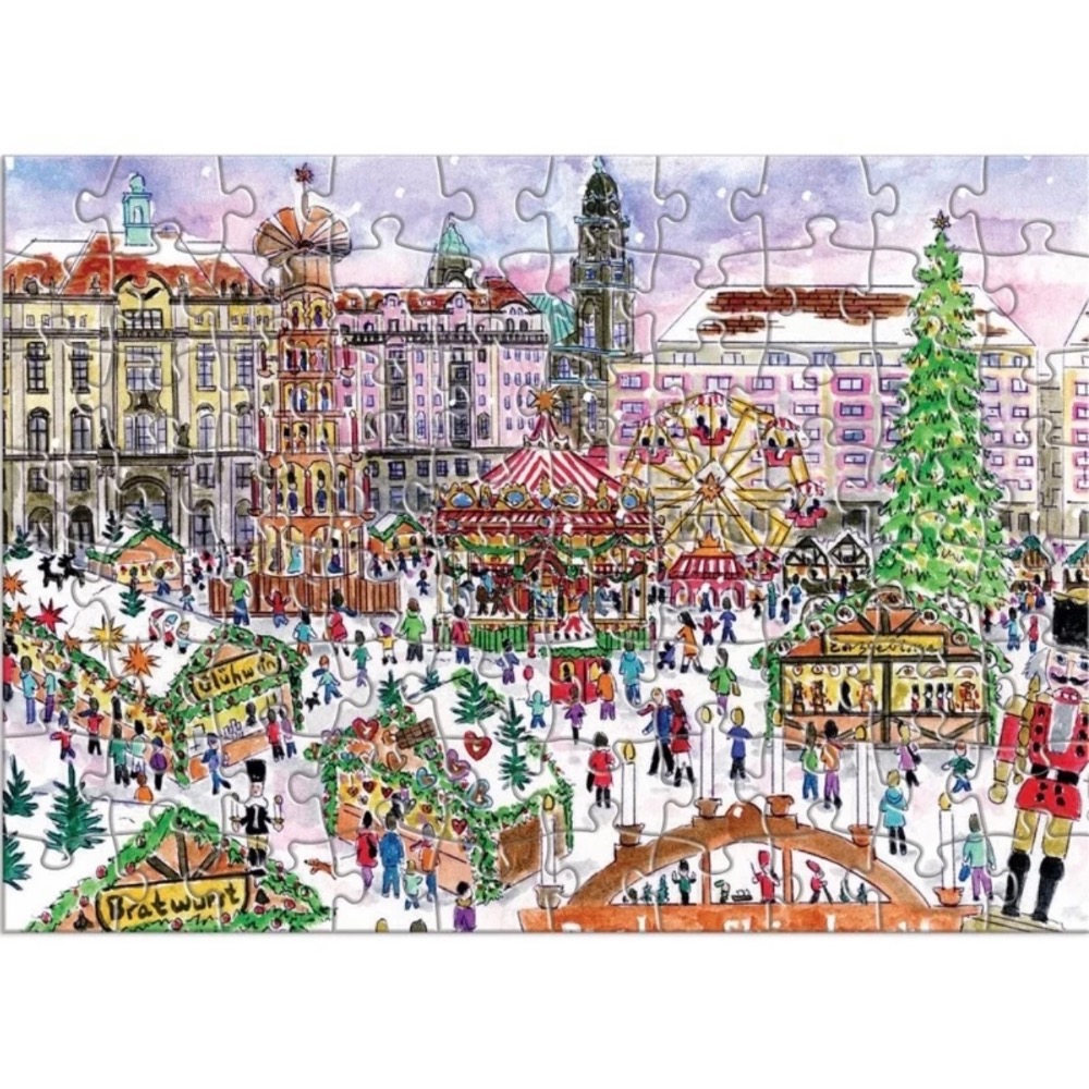 現貨 美國拼圖 Galison 1000片 聖誕市集 Christmas Market in Dresden 正版-細節圖2