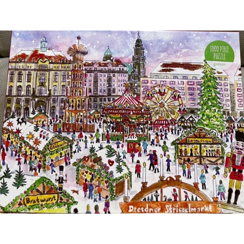 現貨 美國拼圖 Galison 1000片 聖誕市集 Christmas Market in Dresden 正版-細節圖3