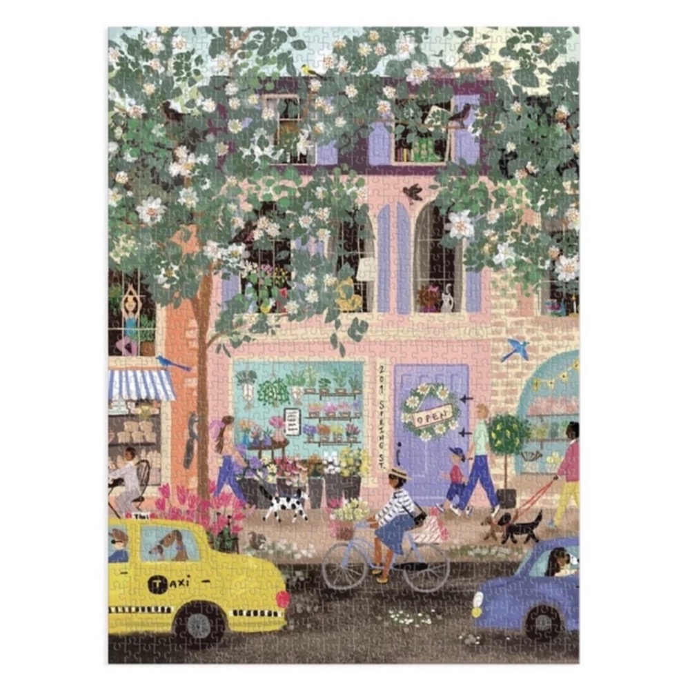 現貨 美國拼圖 Galison 1000片 春天街道  Spring Street  現貨-細節圖4