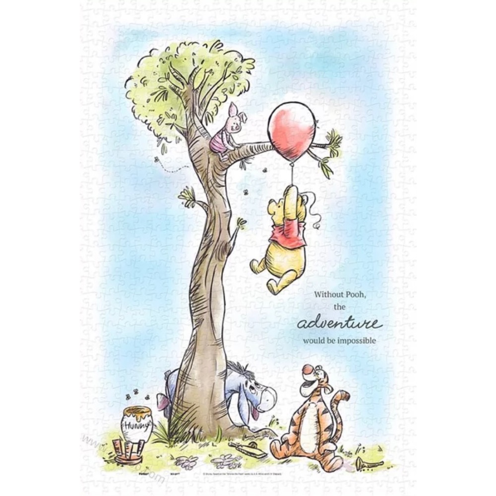 現貨 正版  Pintoo 塑膠拼圖 迪士尼 小熊維尼 冒險不思議  600片 現貨 正版-細節圖2