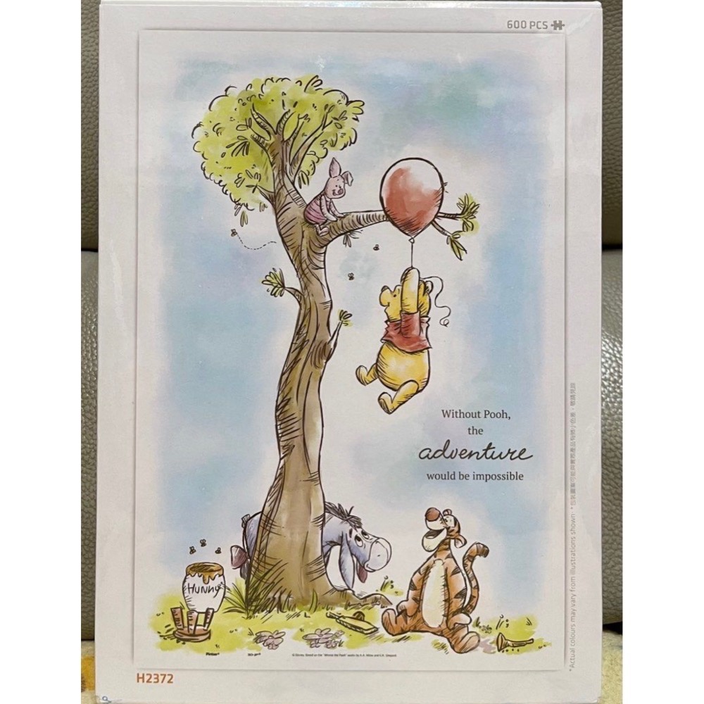 現貨 正版  Pintoo 塑膠拼圖 迪士尼 小熊維尼 冒險不思議  600片 現貨 正版-細節圖3