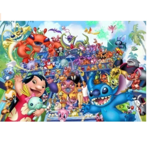 現貨 絕版 拼圖 日本拼圖 Tenyo 迪士尼 Disney 史迪奇 大集合 1000片 現貨 正版