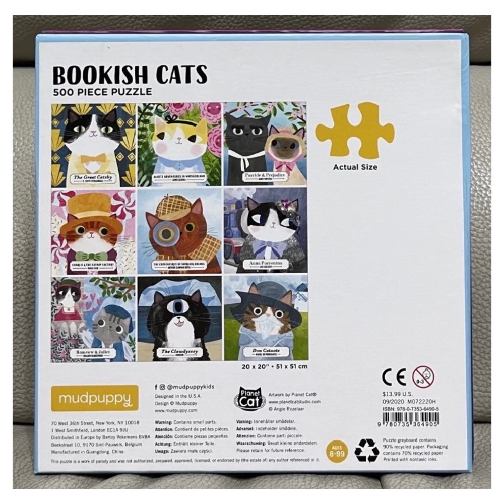 現貨 美國拼圖Galison  Mudpuppy 貓 500片 現貨 正版-細節圖5