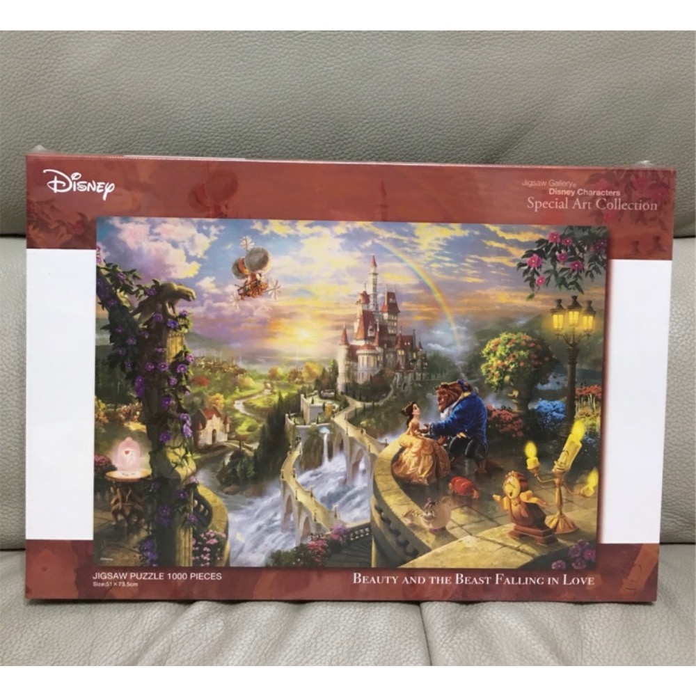 現貨 日本拼圖 Tenyo 迪士尼 美女與野獸 貝兒 1000片  現貨 正版-細節圖2