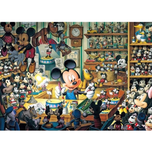 現貨 絕版拼圖 日本拼圖 Tenyo 迪士尼 Disney 米奇的玩具工房 玩具屋 1000片 現貨 正版