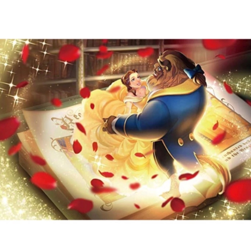現貨 特價 日本拼圖 Tenyo 迪士尼 美女與野獸 真實的愛情故事 500片 現貨 正版