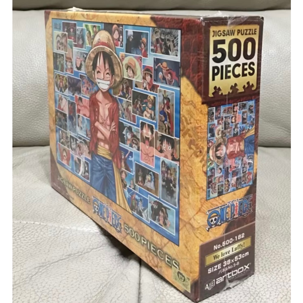 正版 絕版 日本拼圖 Ensky 海賊王 航海王 one piece 我們愛魯夫 絕版 500片-細節圖2