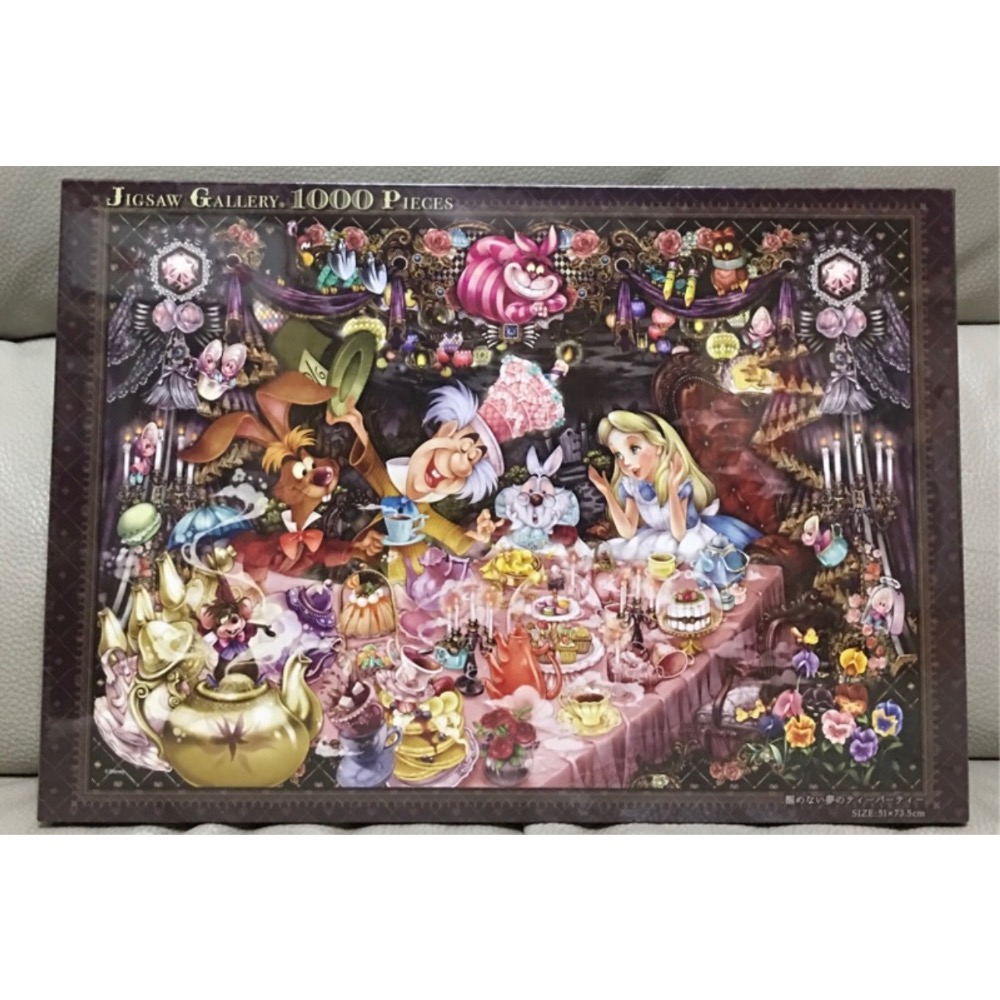 現貨 正版 日本拼圖 Tenyo 迪士尼 愛麗絲 夢遊仙境 下午茶 1000片 現貨 正版-細節圖2